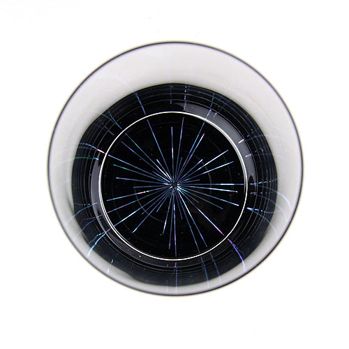 天野漆器 / 螺鈿入ガラス漆 ロックグラス ( ライン / 貝入 ) / ネーム入り