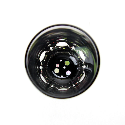 天野漆器 / 螺鈿入ガラス漆 ショットグラス ( 水玉 黒 / 貝入 )