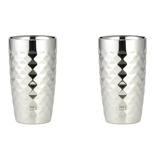 磨き屋シンジケート | ２重ビアタンブラー370ml ダイヤモンドカット仕上げペア