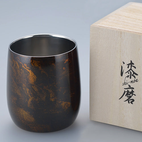 匠の技のコラボ 漆磨 シーマ | ２重構造ロックカップダルマ 黒漆流し