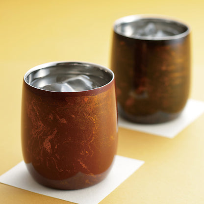 匠の技のコラボ 漆磨 シーマ | ２重構造ロックカップダルマ 黒漆流し | ネーム入