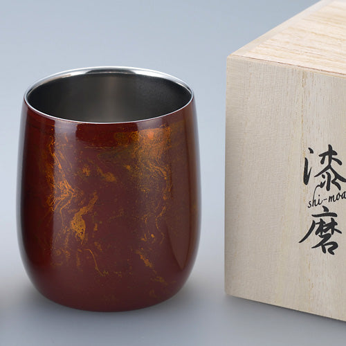 匠の技のコラボ 漆磨 シーマ | ２重構造ロックカップダルマ 赤漆流し