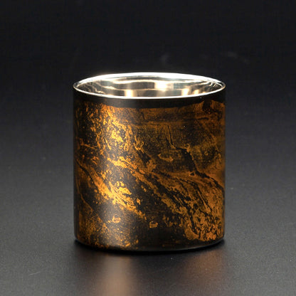 匠の技のコラボ 漆磨 シーマ | 白檀 ２重構造 ロックカップ ストレート 黒