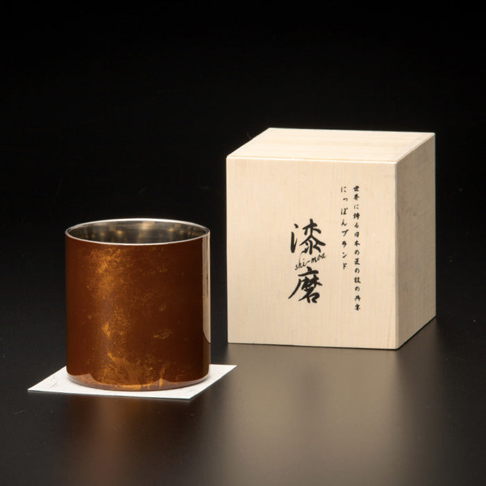 匠の技のコラボ 漆磨 シーマ | 白檀 ２重構造 ロックカップ ストレート 赤