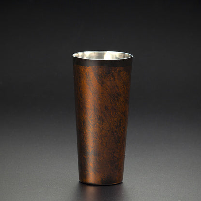 匠の技のコラボ 漆磨 シーマ | 白檀 ２重構造 ピルスナーカップ 黒