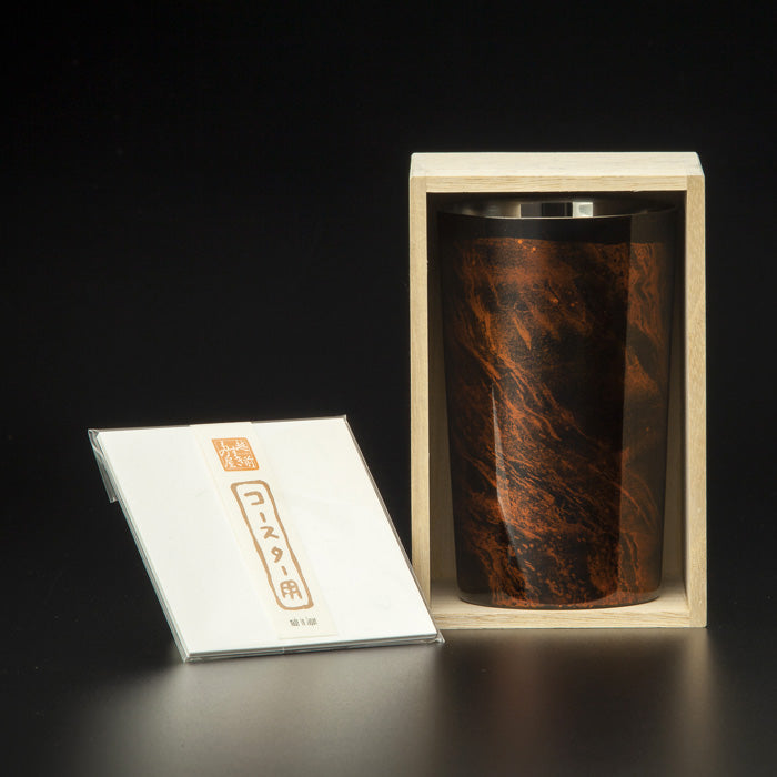 匠の技のコラボ 漆磨 シーマ | 白檀 ２重構造 ハイボールカップ 黒