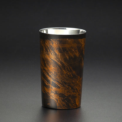 匠の技のコラボ 漆磨 シーマ | 白檀 ２重構造 ハイボールカップ 黒