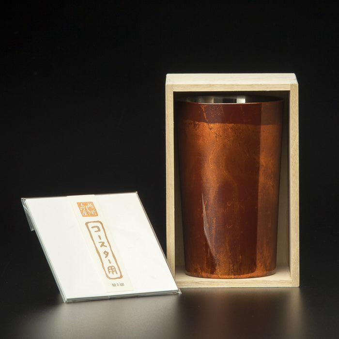 匠の技のコラボ 漆磨 シーマ | 白檀 ２重構造 ハイボールカップ 赤