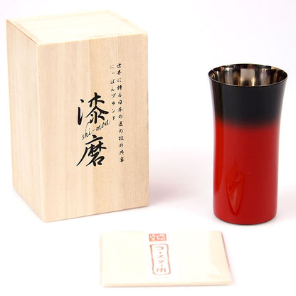 匠の技のコラボ 漆磨 シーマ | カップ シングルS 伝統工芸士作 | 赤彩