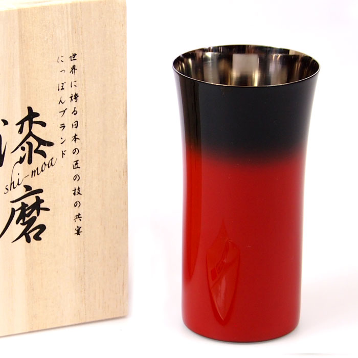 匠の技のコラボ 漆磨 シーマ | カップ シングルS 伝統工芸士作 | 赤彩