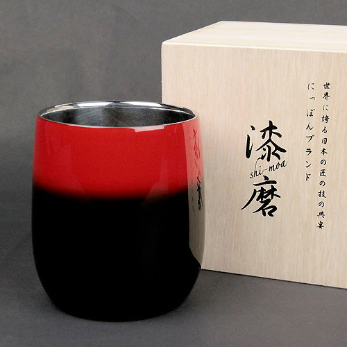 匠の技のコラボ 漆磨 シーマ | カップ ダルマ 伝統工芸士 荒川文彦作 | 黒彩