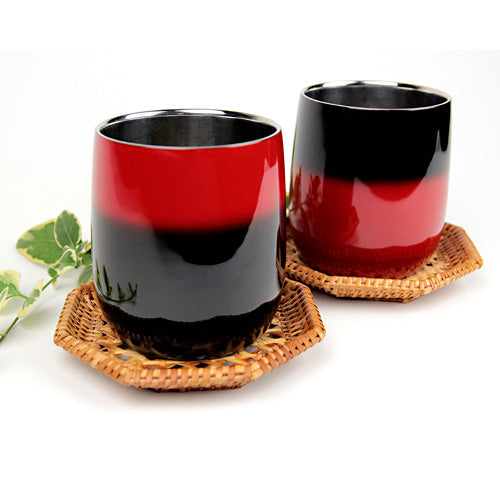 匠の技のコラボ 漆磨 シーマ | カップ ダルマ 伝統工芸士 荒川文彦作 | 黒彩