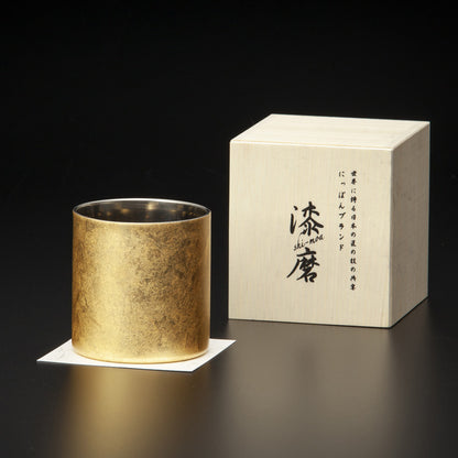 匠の技のコラボ 漆磨 シーマ | 箔衣 ２重構造 ロックカップ ストレート | 名入れ