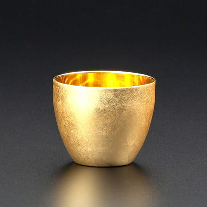 匠の技のコラボ 漆磨 シーマ | 箔衣 ２重構造 ぐい呑 内側金メッキ