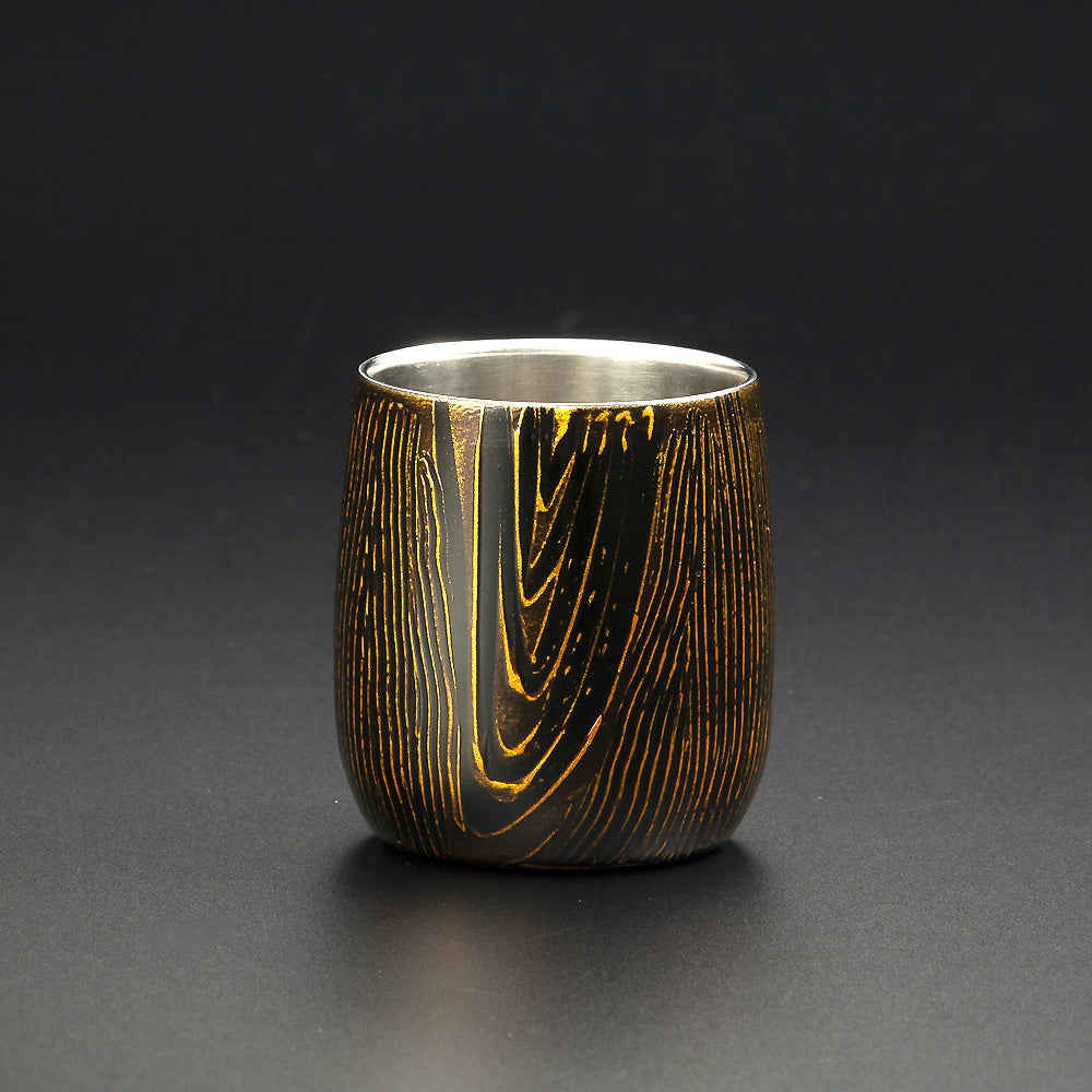 匠の技のコラボ 漆磨 シーマ | 和然檀 ２重構造 ロックカップ ダルマ 黒