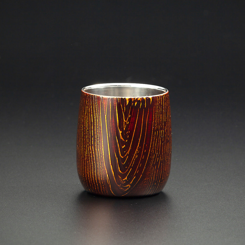 匠の技のコラボ 漆磨 シーマ | 和然檀 ２重構造 ロックカップ ダルマ 赤