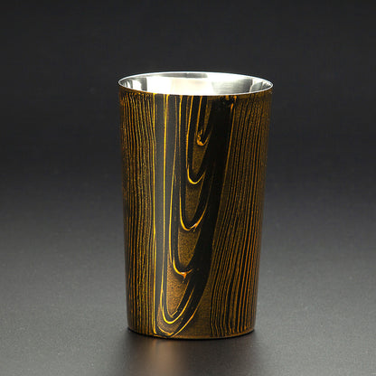 匠の技のコラボ 漆磨 シーマ | 和然檀 ２重構造 ハイボールカップ 黒