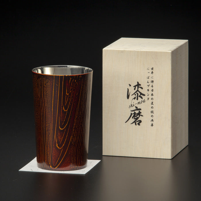 匠の技のコラボ 漆磨 シーマ | 和然檀 ２重構造 ハイボールカップ 赤
