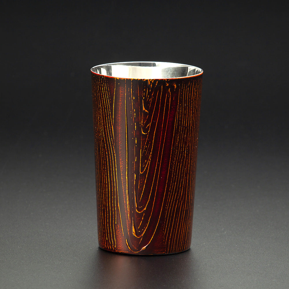匠の技のコラボ 漆磨 シーマ | 和然檀 ２重構造 ハイボールカップ 赤