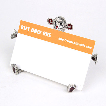 ( Loyfar ロイファー / ハンドクラフト / ピューター ) カードホルダー / モンキー