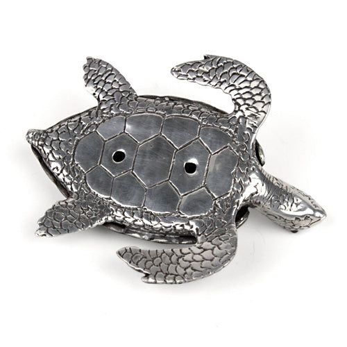 ( Loyfar ロイファー / ハンドクラフト / ピューター ) カードホルダー / カメ ( グリーン )