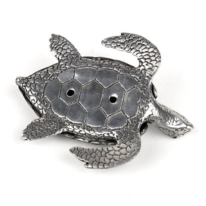 ( Loyfar ロイファー / ハンドクラフト / ピューター ) カードホルダー / カメ ( グリーン )