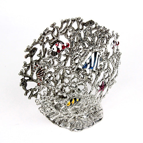 ( Loyfar ロイファー / ハンドクラフト / ピューター ) レターホルダー / 珊瑚と魚