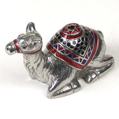 ( Loyfar ロイファー / ハンドクラフト / ピューター ) 小物入れ / らくだ ( レッド )