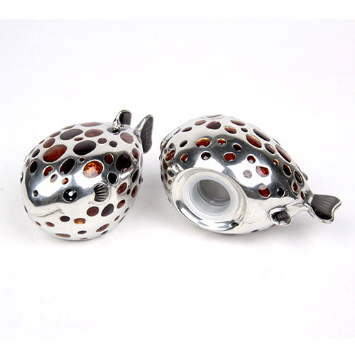 ( Loyfar ロイファー / ハンドクラフト / ピューター ) ソルト＆ペッパーセット / ふぐ