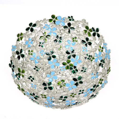 ( Loyfar ロイファー / ハンドクラフト / ピューター ) ボウル / フラワー牡丹 ( グリーン )