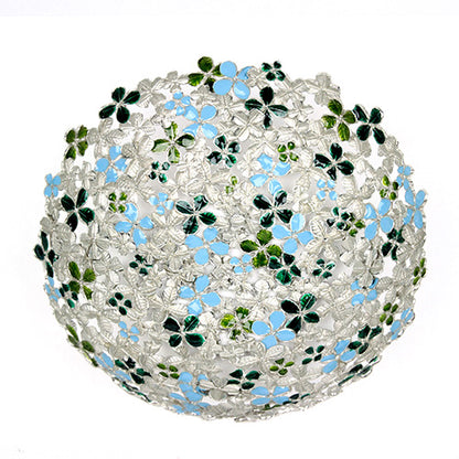 ( Loyfar ロイファー / ハンドクラフト / ピューター ) ボウル / フラワー牡丹 ( グリーン )