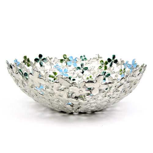 ( Loyfar ロイファー / ハンドクラフト / ピューター ) ボウル / フラワー牡丹 ( グリーン )