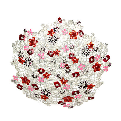 ( Loyfar ロイファー / ハンドクラフト / ピューター ) ボウル / ミックスフラワー ( レッド )