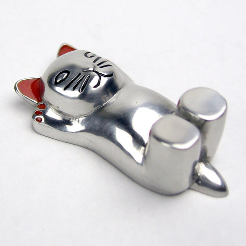 ( Loyfar ロイファー / ハンドクラフト / ピューター ) 箸置き / 猫