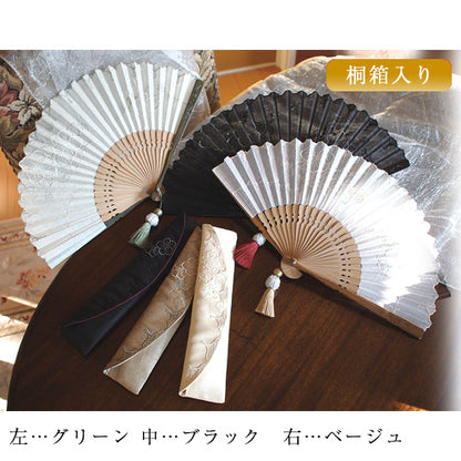 ( 舞扇堂 ) 高級扇子 / Eternity ( 女性向き / 桐箱入りギフトセット )