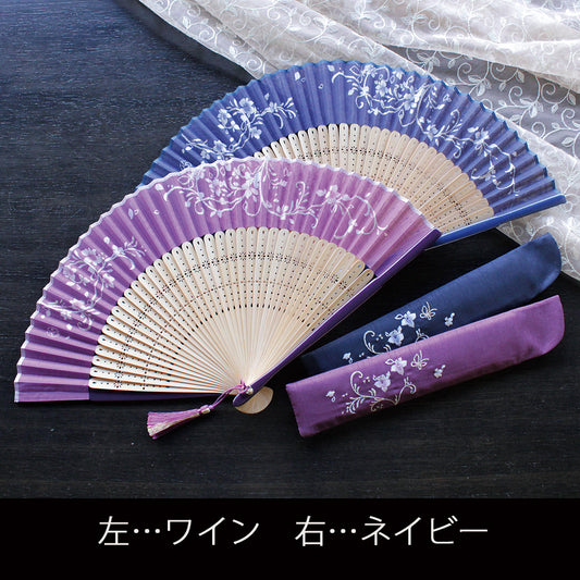 ( 舞扇堂 ) 高級扇子 / harmony ( 女性向き / 桐箱入りギフトセット )