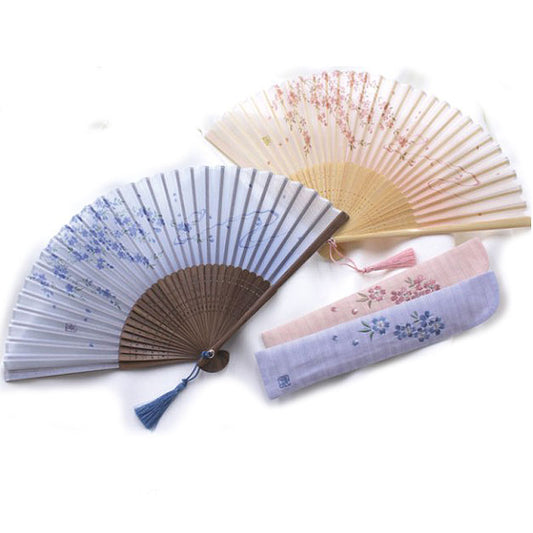 ( 舞扇堂 ) カジュアル扇子 / 喜美 ( 女性向き / 扇子袋付きギフトセット )