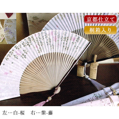 ( 舞扇堂 ) 京都仕立て / 巧美 花響 ( 女性向き / 桐箱入りギフトセット )