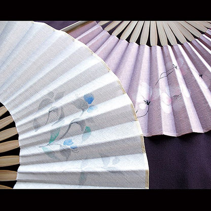 ( 舞扇堂 ) 手描き慶花 ( 女性向き / 桐箱入ギフトセット )