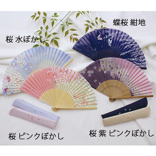 ( 舞扇堂 ) 絹桜 ( 女性向き / 紙箱入ギフトセット )