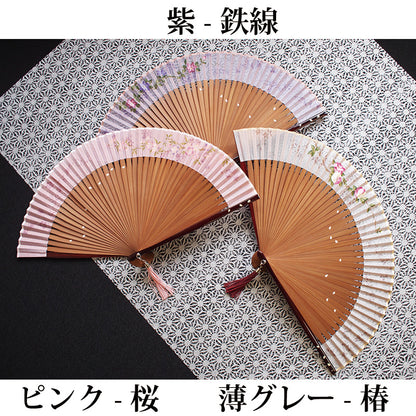 ( 舞扇堂 ) 手描き春麗 ( 女性向き / 桐箱入りギフトセット )