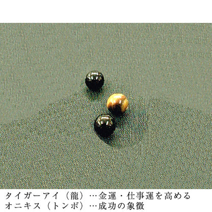 ( 舞扇堂 ) 高級扇子 / 好運の黒扇子 ( 男性向き / 桐箱入りギフトセット )