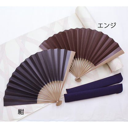 ( 舞扇堂 ) 大渋扇 ( 男性向き / 桐箱入ギフトセット )