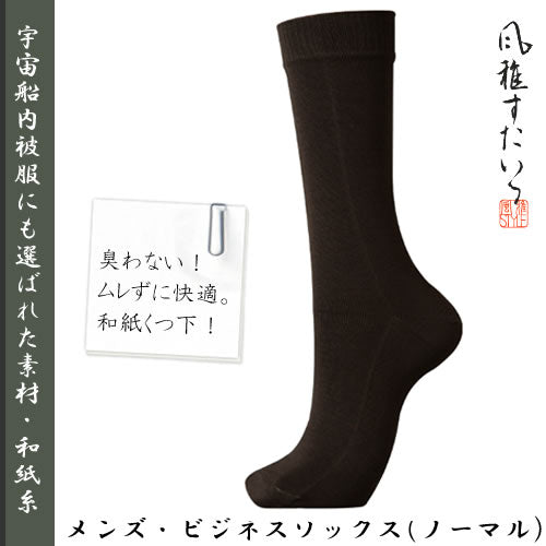 風雅すたいる ( 宇宙船内被服にも選ばれた素材 ) メンズ / ビジネスソックス ( ノーマル )
