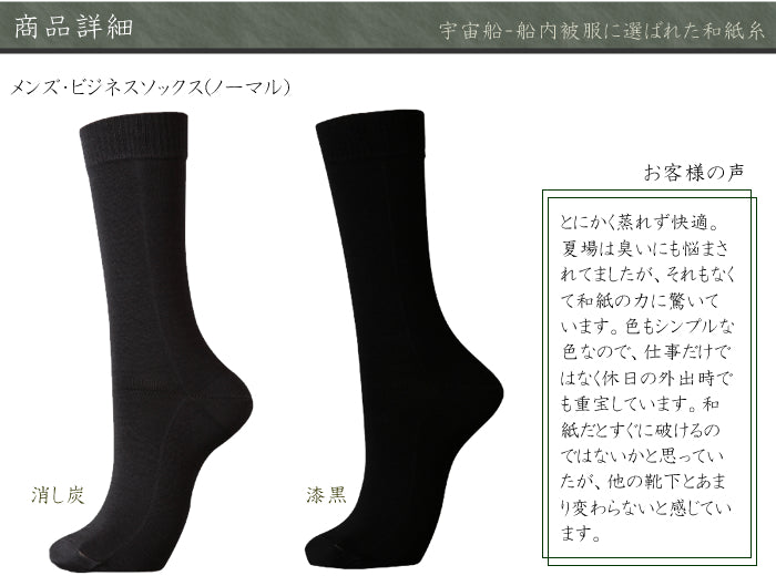 風雅すたいる ( 宇宙船内被服にも選ばれた素材 ) メンズ / ビジネスソックス ( ノーマル )
