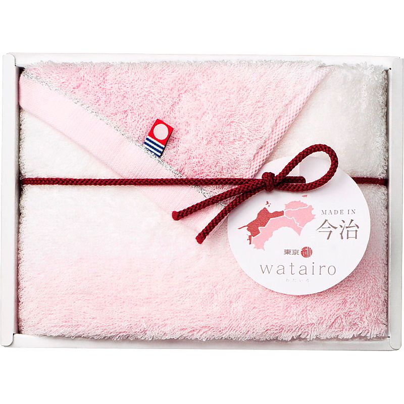 ( watairo / 今治タオル ) 今治わたいろ フェイスタオル ピンク ( 662-0583r )