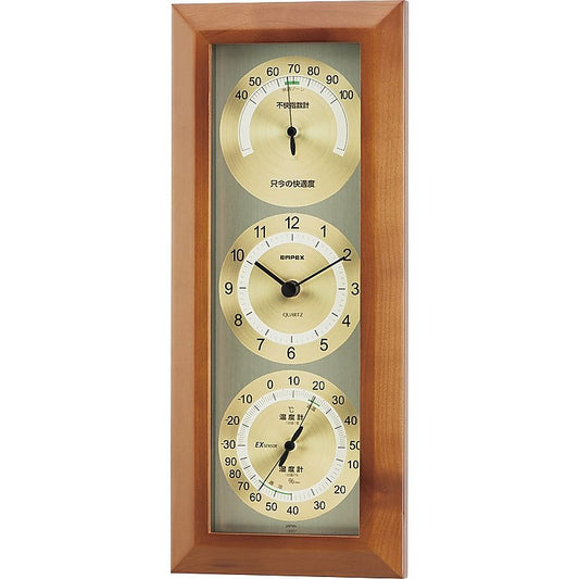 ( エンペックス ) 快適モニタ1台4役不快指数計・時計・温度・湿度計