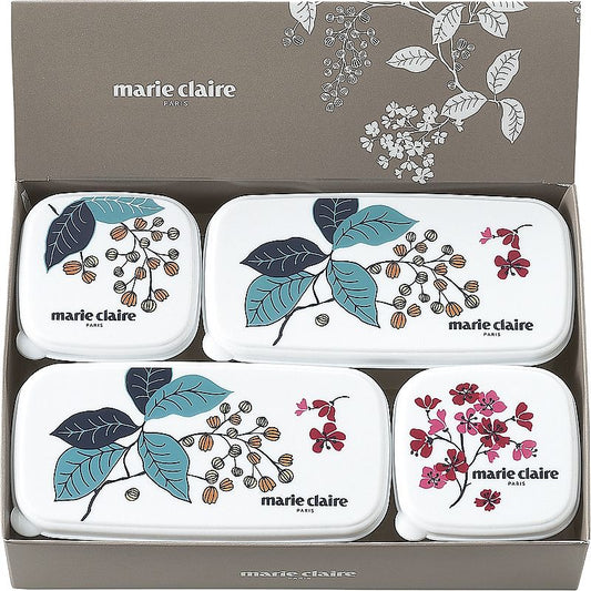 ( マリ・クレール / フレンチライラック ) シール容器4点セット