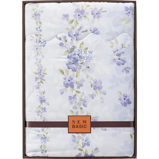 ( ニューベーシック ) ウォッシャブル肌掛けふとん ( ブルー )