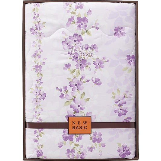 ( ニューベーシック ) ウォッシャブル肌掛けふとん ( パープル )